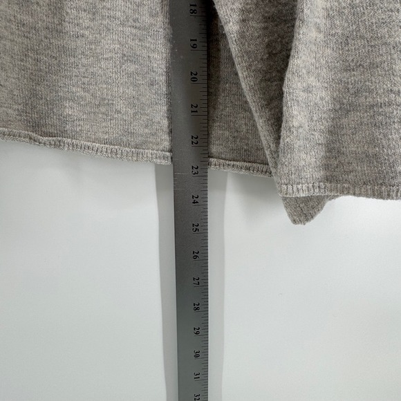 LOFT Outlet Lounge Women's Gray Knit Bell Sleeve Cottage Core Cozy Sweater XL - Picture 6 of 10